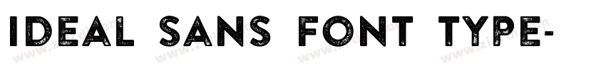 ideal sans font type字体转换